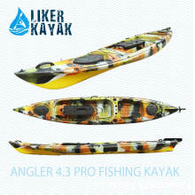 4,3 m simple PE Rotomould cañón pescador pescador 4.3 PRO Fishing Kayak